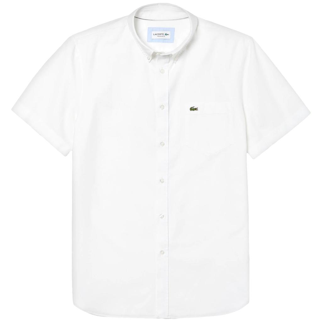 Lacoste Oxford Short Sleeve Shirt CH4975 - White商品第1张图片规格展示