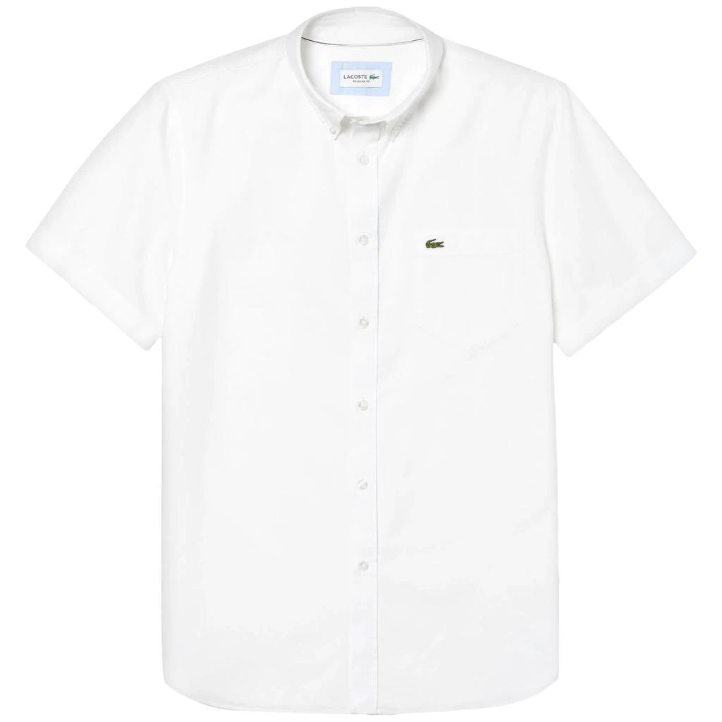 商品Lacoste|Lacoste Oxford Short Sleeve Shirt CH4975 - White,价格¥796,第1张图片