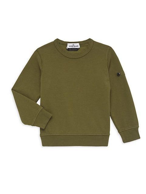 商品Stone Island|Little Boy's & Boy's Cotton Sweatshirt,价格¥817-¥1009,第5张图片详细描述