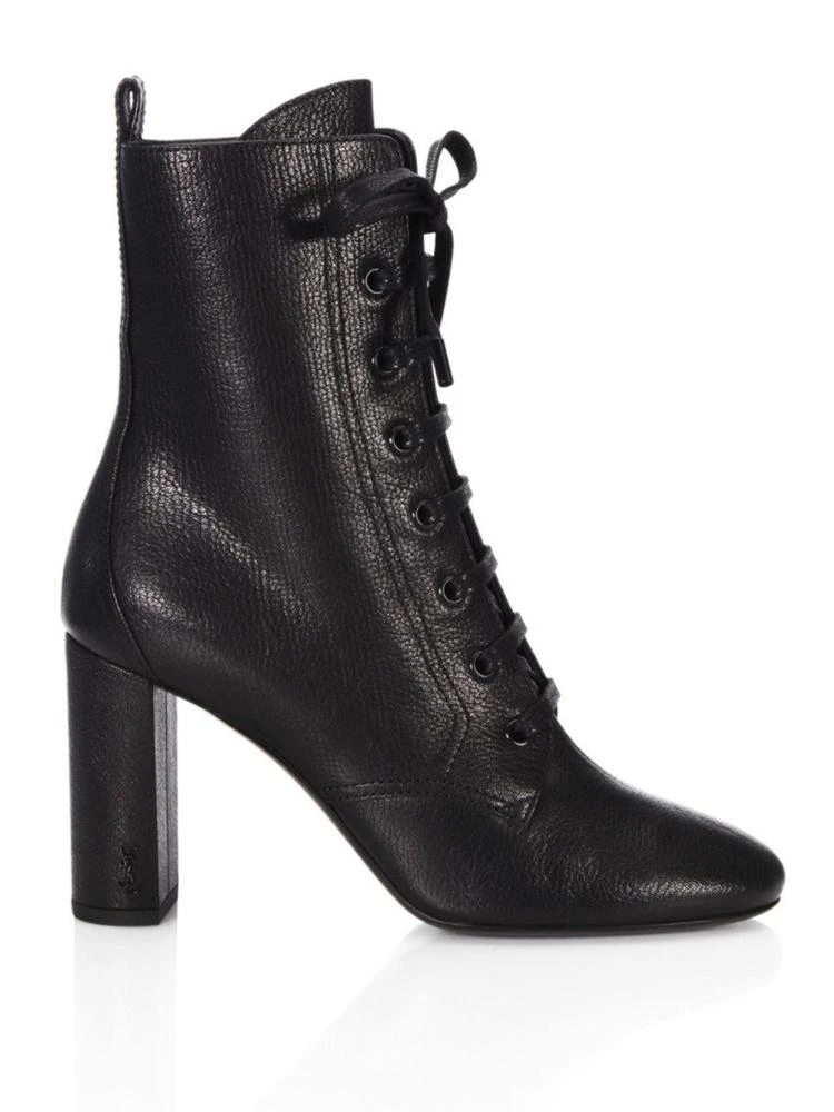 商品Yves Saint Laurent|Loulou Leather Lace-Up Booties,价格¥2984,第5张图片详细描述