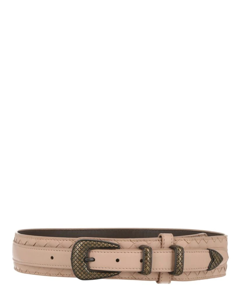 商品Bottega Veneta|Intrecciato Woven Belts,价格¥1693,第1张图片