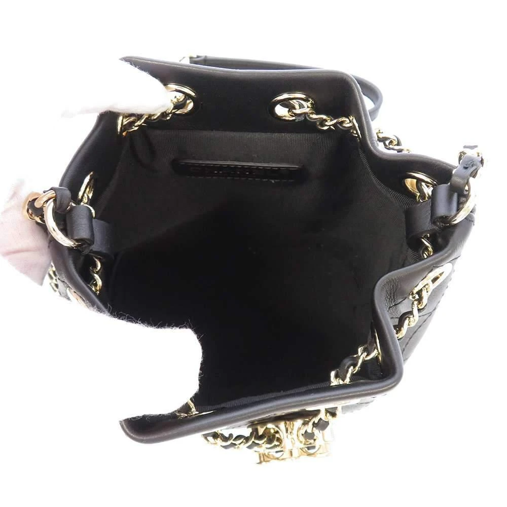 商品[二手商品] Chanel|Chanel Black Leather Egyptian Amulet CC Mini Bucket Bag ,价格¥24492,第5张图片详细描述