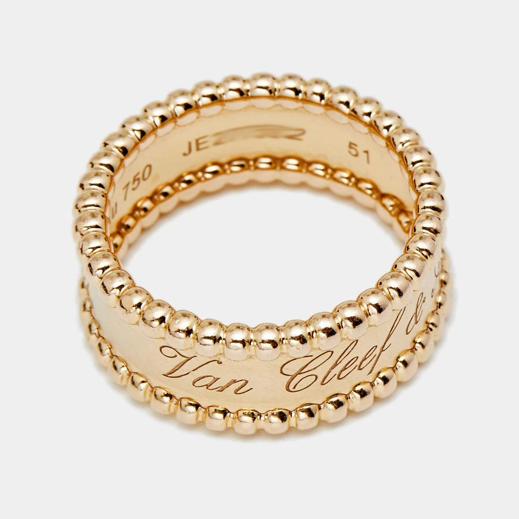 商品[二手商品] Van Cleef & Arpels|Van Cleef & Arpels Perlee Signature 18K Rose Gold Band Ring Size 51,价格¥10549,第4张图片详细描述