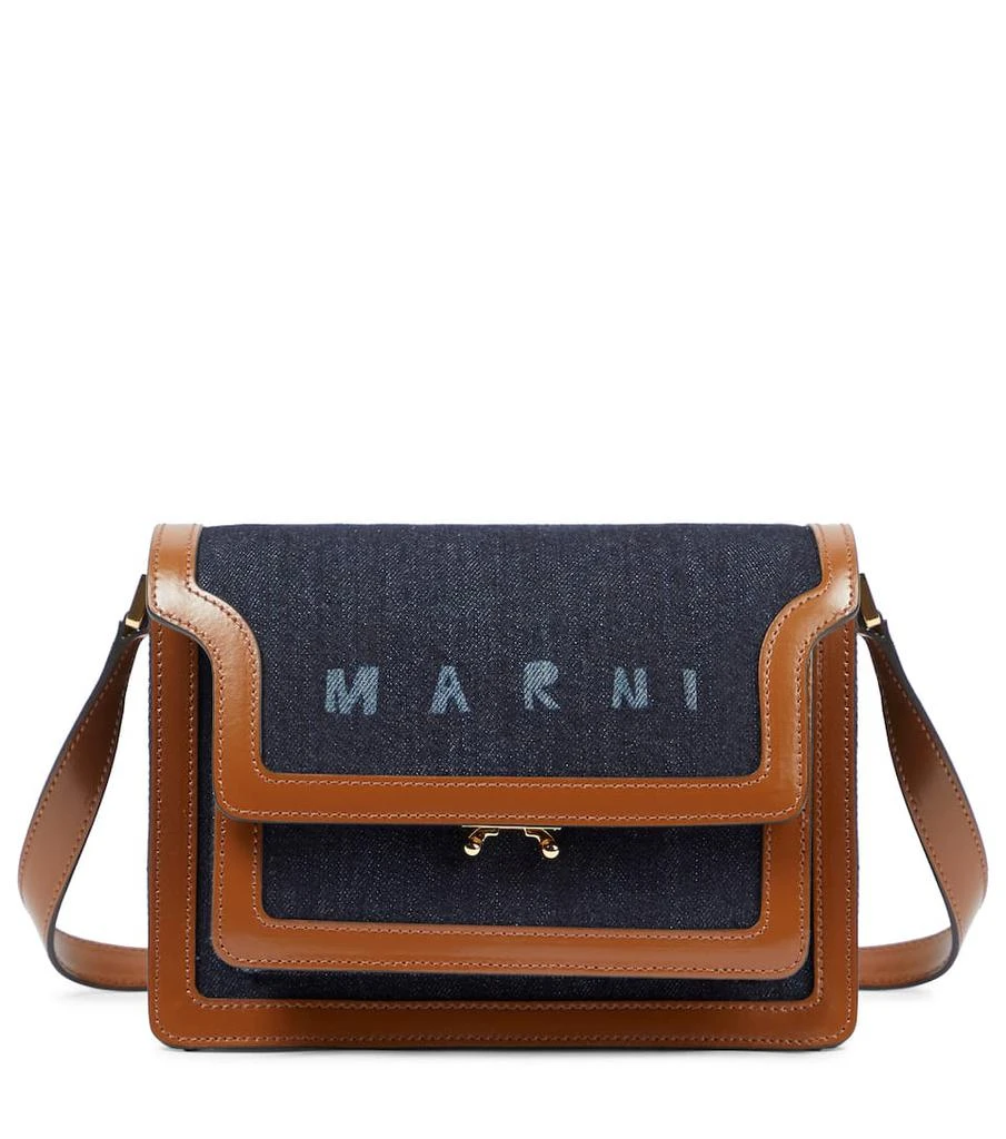 商品Marni|Trunk牛仔与皮革单肩包,价格¥6415,第1张图片