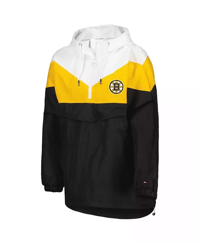 商品Tommy Hilfiger|Women's Black, Gold Boston Bruins Staci Half-Zip Windbreaker Jacket,价格¥695,第2张图片详细描述