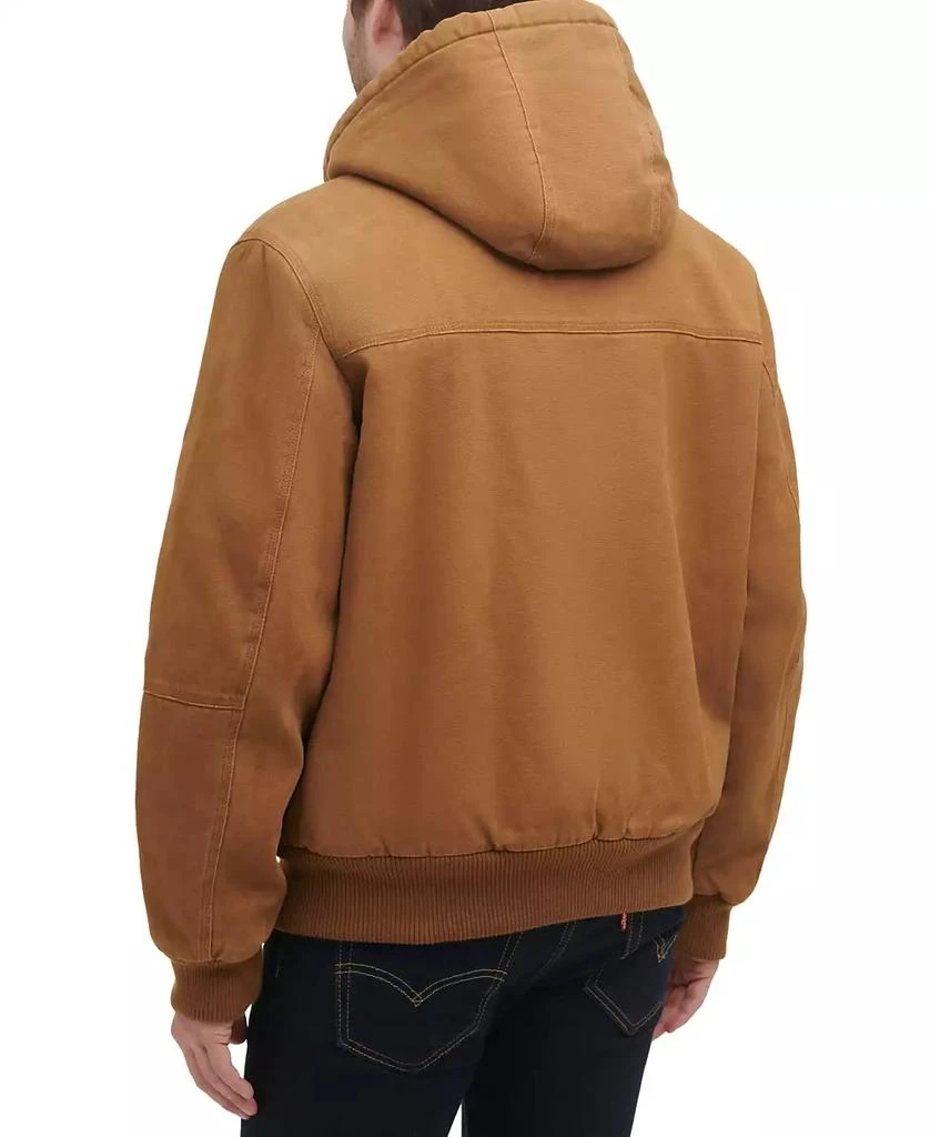 商品BASS OUTDOOR|Men's Hooded Zip-Front Fleece-Lined Bomber Jacket,价格¥371,第2张图片详细描述