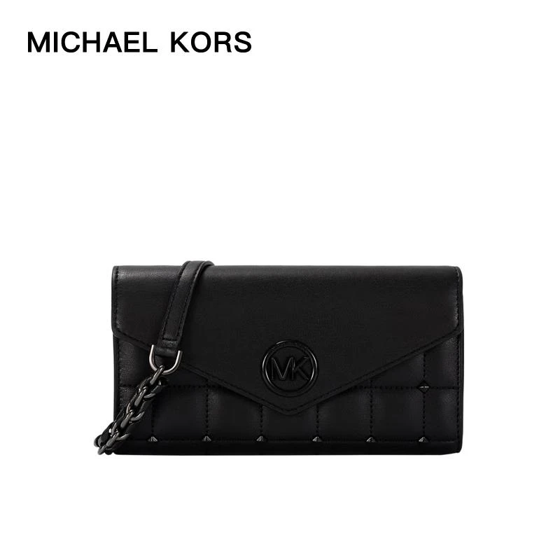 商品[国内直发] Michael Kors|MK 女包迈克·科尔斯 MICHAEL KORS 黑色单肩斜挎包 32S1TNMC9U BLACK,价格¥1312,第1张图片