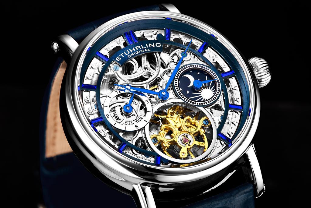 商品Stuhrling Original|4000 Automatic 43mm Skeleton,价格¥2140,第5张图片详细描述