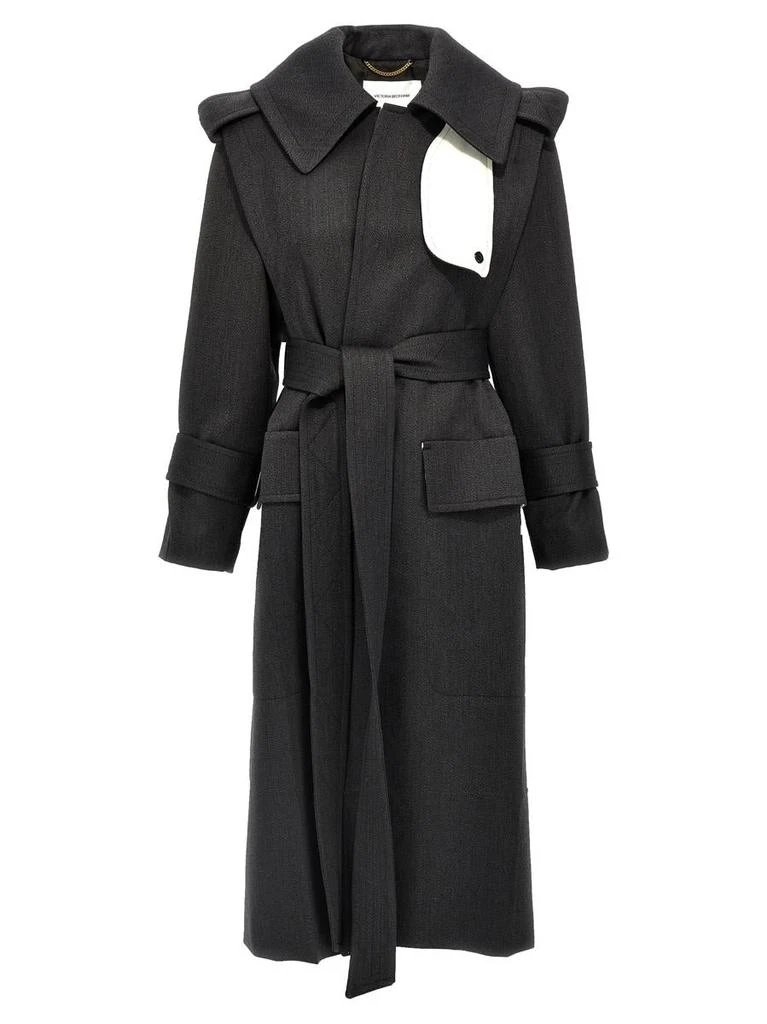 商品Victoria Beckham|Victoria Beckham 'Belted Wool Trench' Coat,价格¥13109,第1张图片