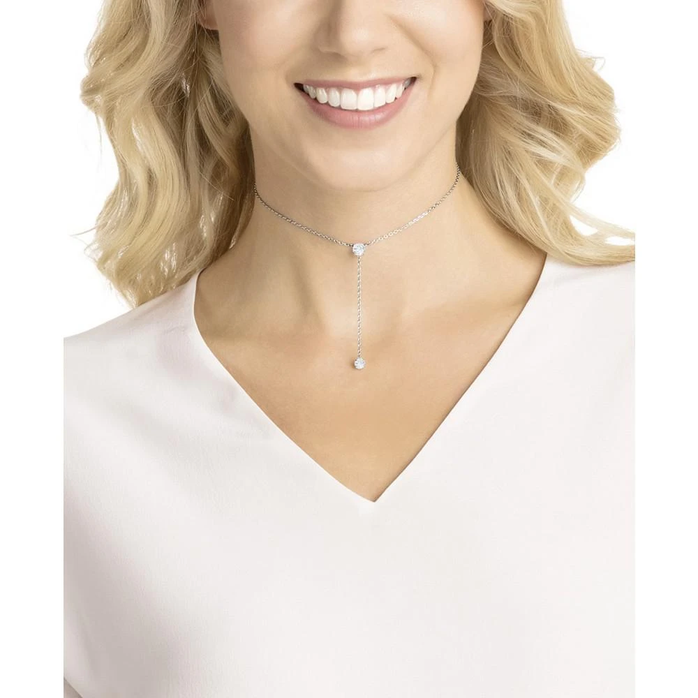 商品Swarovski|Silver-Tone Crystal Y Necklace,价格¥587,第5张图片详细描述