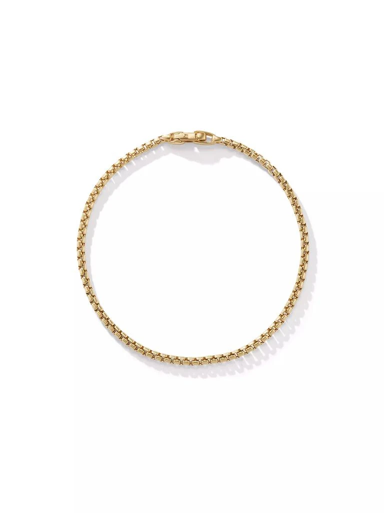 商品David Yurman|Box Chain Bracelet in 18K Yellow Gold, 2.7MM,价格¥9740,第2张图片详细描述