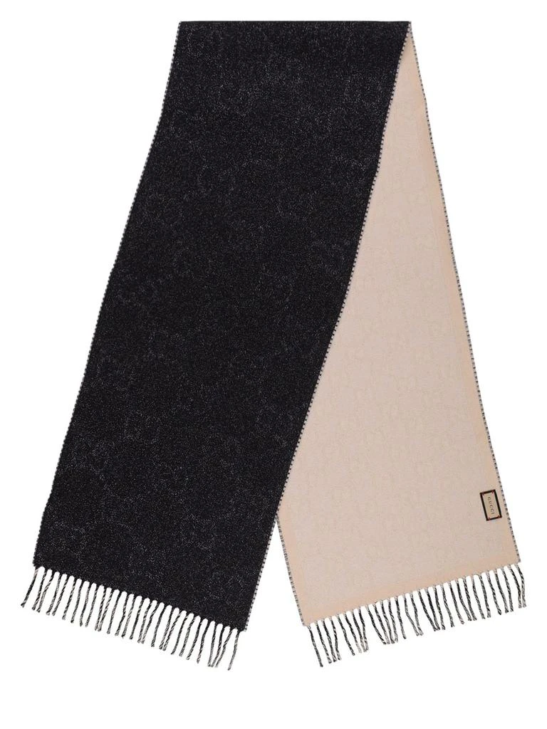 商品Gucci|Gg Wool Blend Jacquard Scarf,价格¥4289,第1张图片