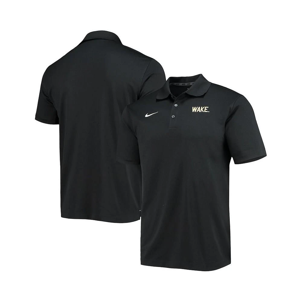 商品NIKE|Men's Black Wake Forest Demon Deacons Varsity Team Performance Polo Shirt,价格¥413,第1张图片