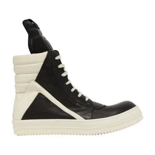 商品Rick Owens|【特惠8.7折】包邮包税【预售7天发货】 RICK OWENS 男士 休闲运动鞋 Geobasket 皮革运动鞋  OWE9793PBCK,价格¥6224,第1张图片