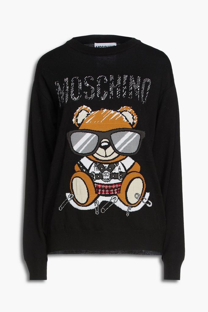 商品Moschino|Intarsia-knit wool sweater,价格¥2031,第1张图片