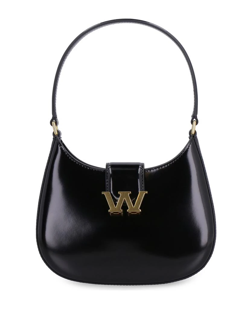 商品Alexander Wang|Small Leather Hobo Bag With Embossed W Logo,价格¥5875,第1张图片