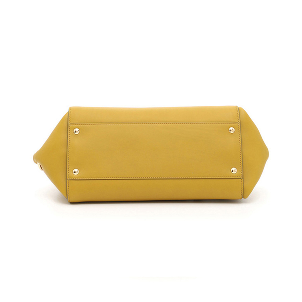 Salvatore Ferragamo 菲拉格慕 女士黄色牛皮手提单肩包 21-F606-0657369商品第4张图片规格展示