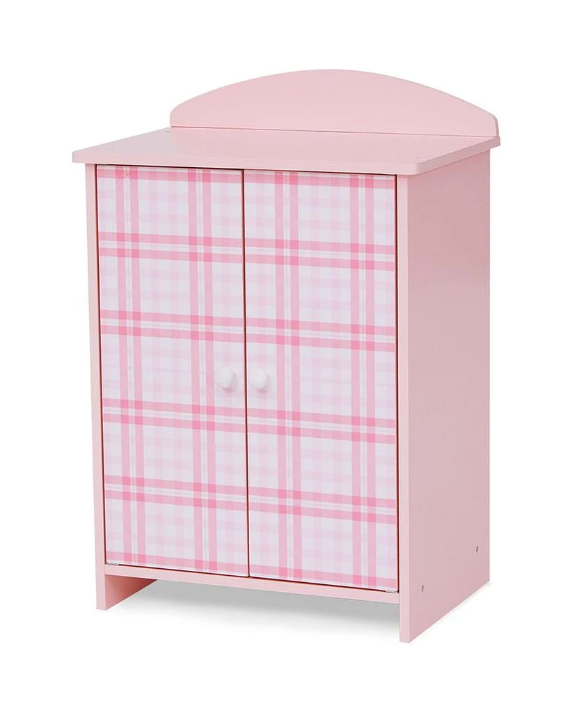 商品Teamson|Sophia's by Kids Aurora Princess 18" Doll Pink Plaid Closet with Bathrobe & Slipper Pink/White - Ages 3-7,价格¥478,第1张图片