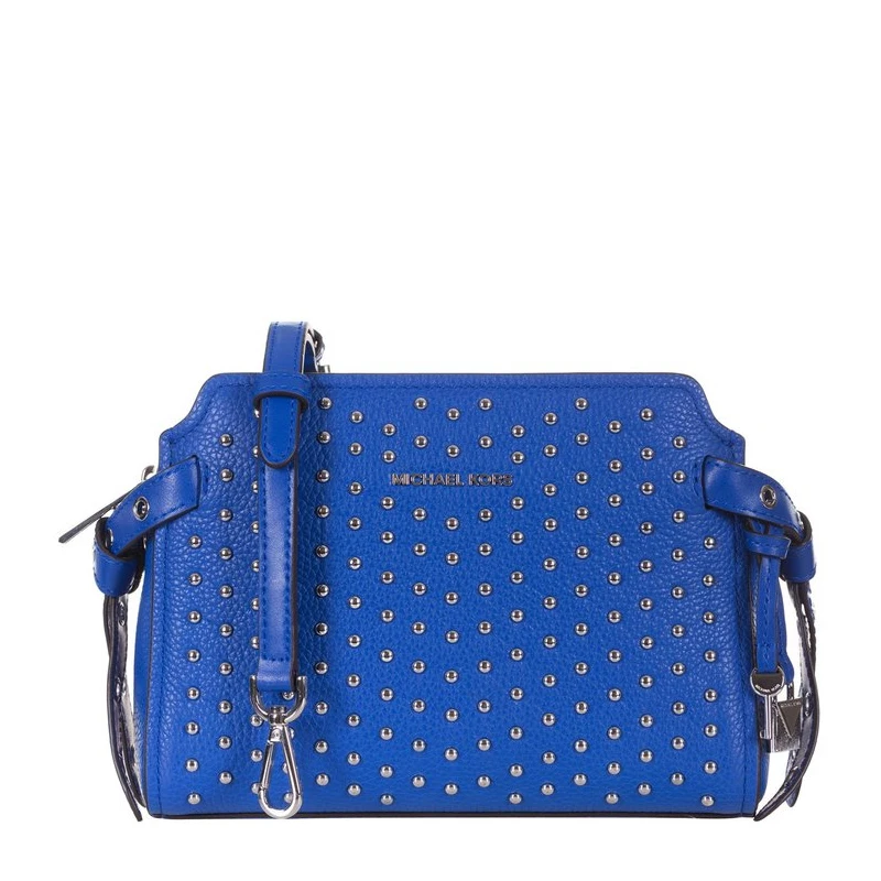 商品[国内直发] Michael Kors|Michael Kors 迈克高仕 女士皮革绒蓝色斜挎包 30H7SZKM2I-ELCTRIC-BLUE,价格¥927,第1张图片