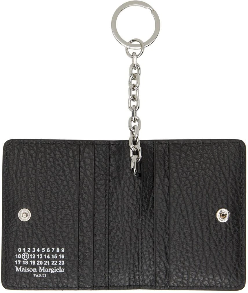 商品MAISON MARGIELA|Black Key Ring Bifold Card Holder,价格¥2901,第3张图片详细描述