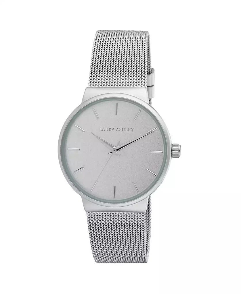 商品Laura Ashley|Ladies' Silver Minimalist Mesh Band Watch,价格¥304,第1张图片