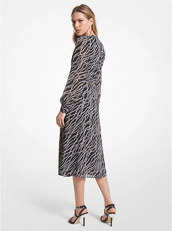 商品Michael Kors|Status Print Georgette Midi Dress,价格¥490,第2张图片详细描述