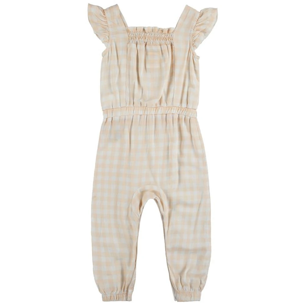 商品Levi's|Baby Girls Smocked Jumpsuit with Headband, 2 Piece Set,价格¥82,第2张图片详细描述