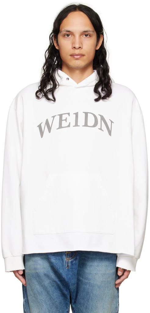 商品We11done|White Distressed Hoodie,价格¥975,第1张图片