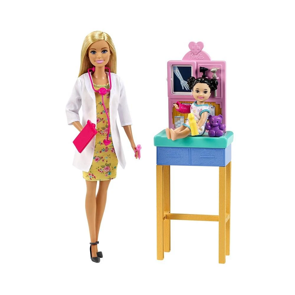 商品Barbie|You Can Be Anything Pediatrician Doll & Playset,价格¥135,第1张图片