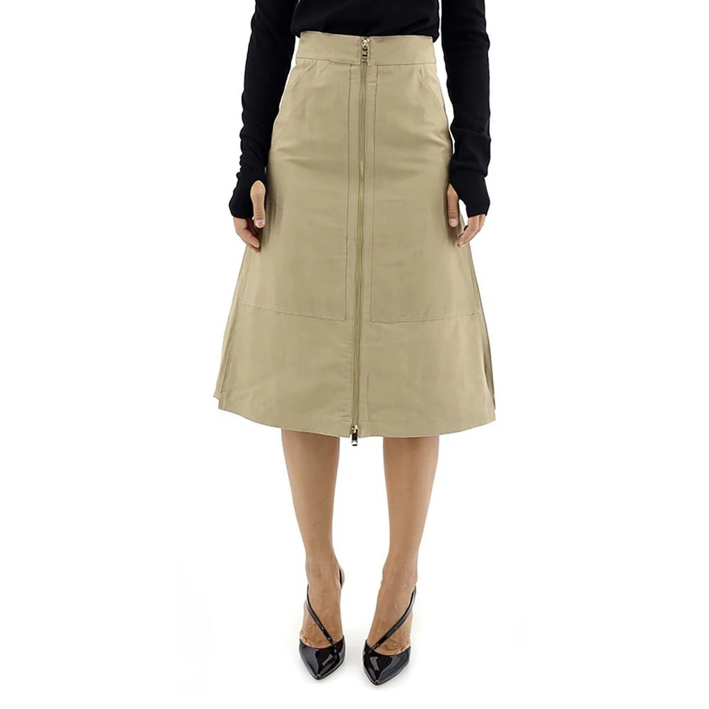 商品Burberry|Burberry Cotton Silk High-waisted Skirt, Brand Size 4 (US Size 2),价格¥956,第1张图片