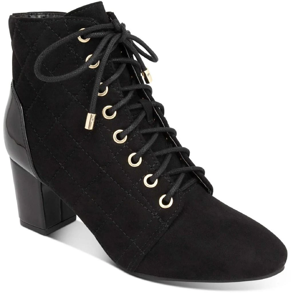 商品Karen Scott|Karen Scott Womens Faux Suede Almond Toe Ankle Boots,价格¥107,第1张图片