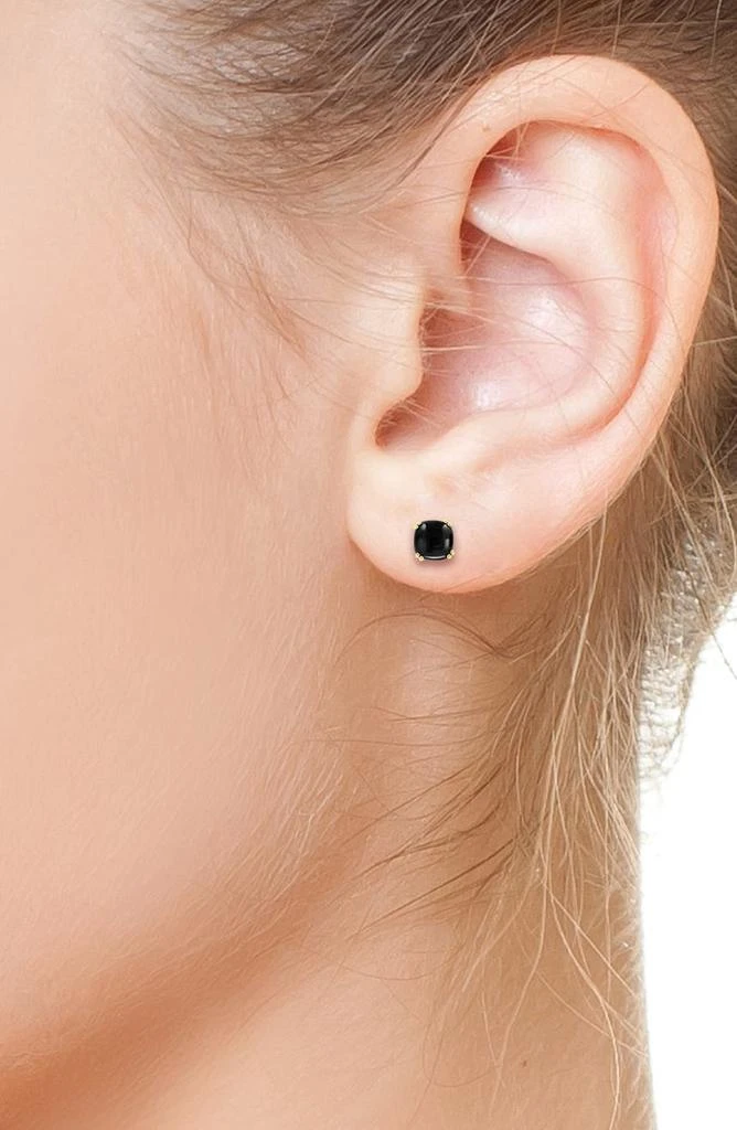 商品Effy|14K Yellow Gold Cushion Cut Onyx Stud Earrings,价格¥2149,第3张图片详细描述