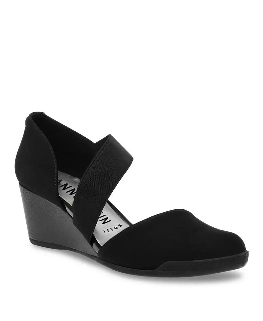 商品Anne Klein|Women's Tara Sport Asymmetrical Wedges,价格¥524,第1张图片