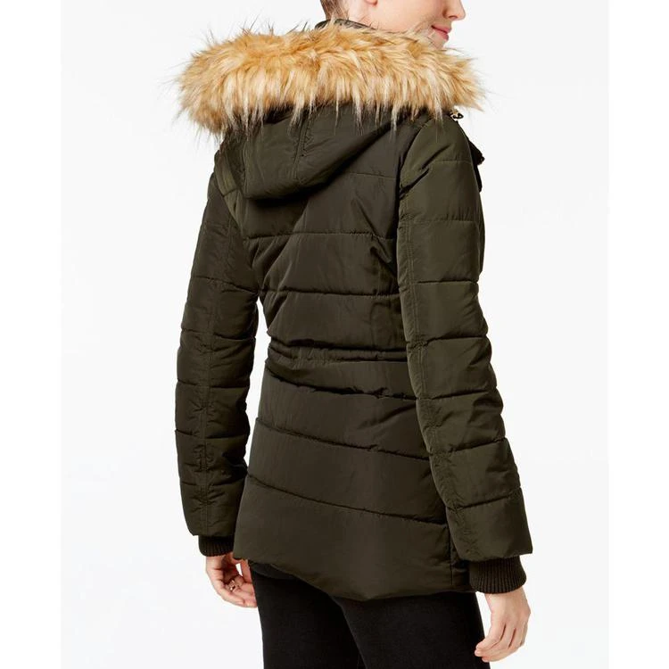 商品GUESS|Faux-Fur-Trim Layered Puffer Coat,价格¥823,第2张图片详细描述