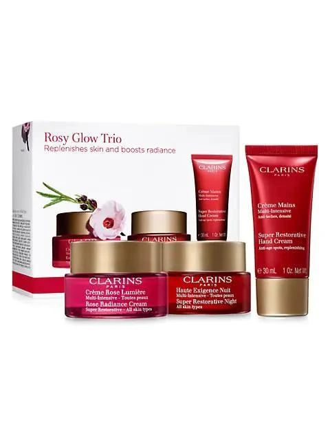 商品Clarins|Limited Edition Rose Radiance 3-Piece Set,价格¥1634,第1张图片