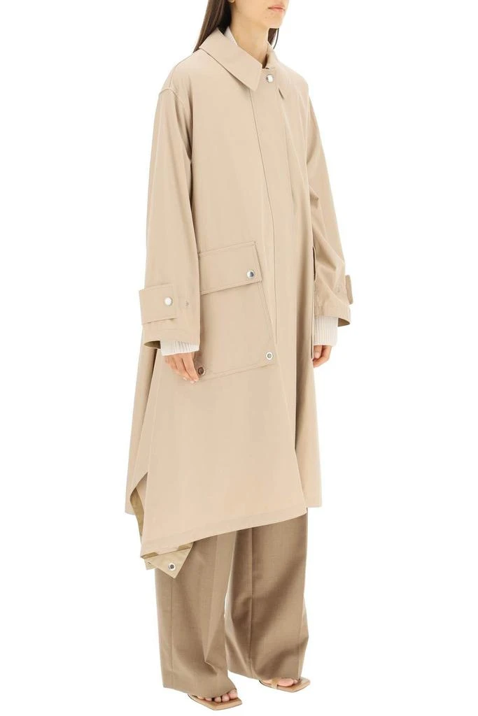 商品Burberry|OVERSIZED GABARDINE TRENCH COAT WITH DRAPING,价格¥8387,第3张图片详细描述