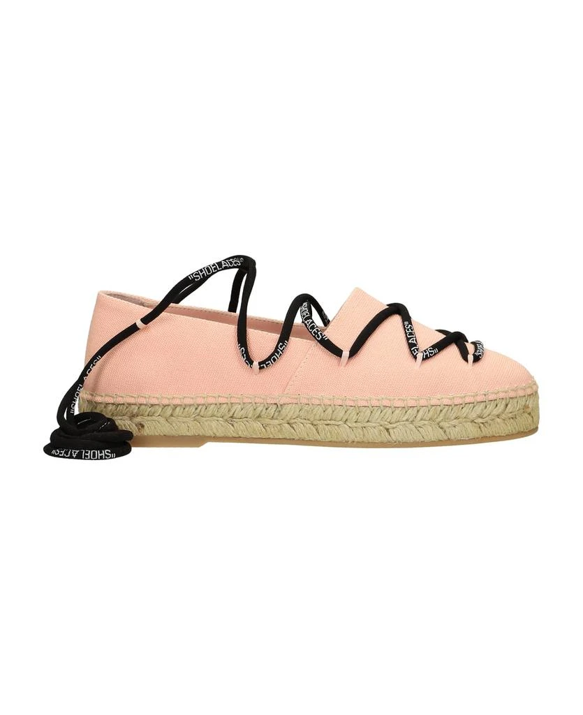 商品Off-White|Espadrilles In Rose-pink Cotton,价格¥1926,第1张图片