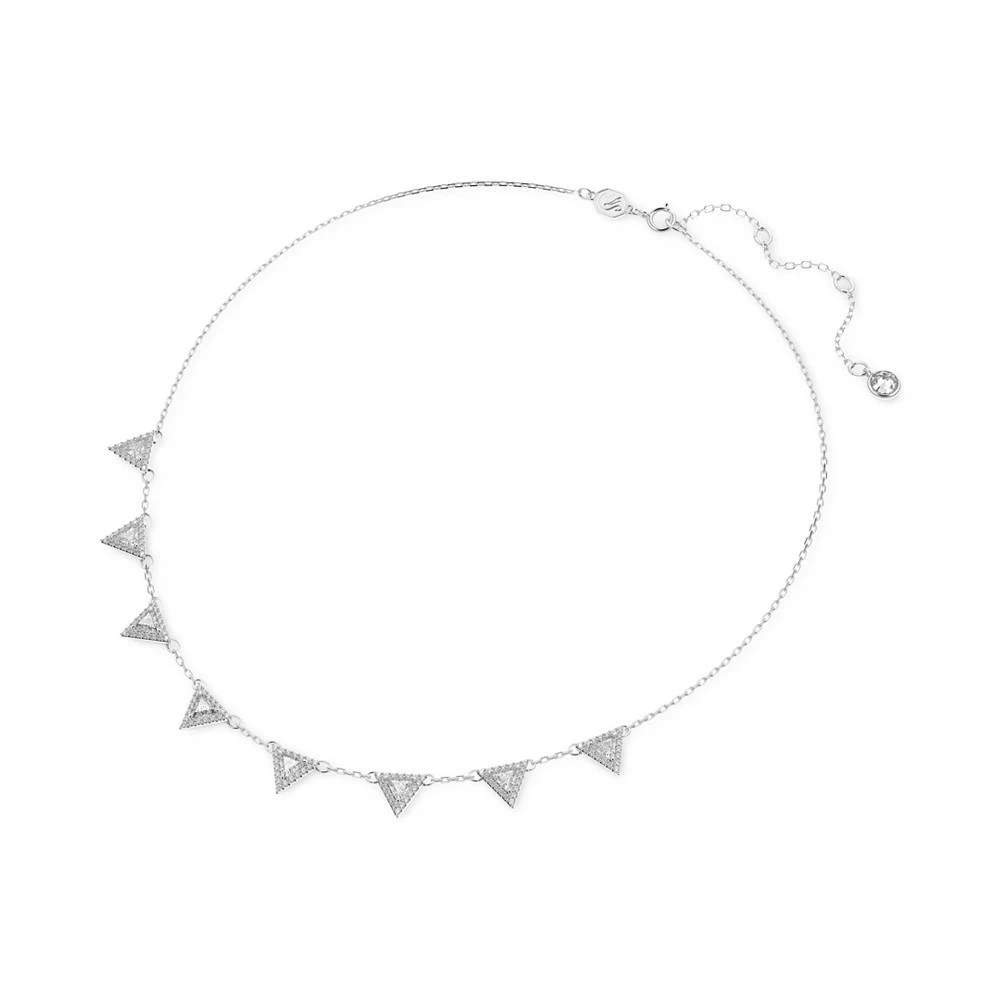 商品Swarovski|Silver-Tone Crystal Ortyx Punk Necklace, 14-1/8" + 2" extender,价格¥1042,第2张图片详细描述