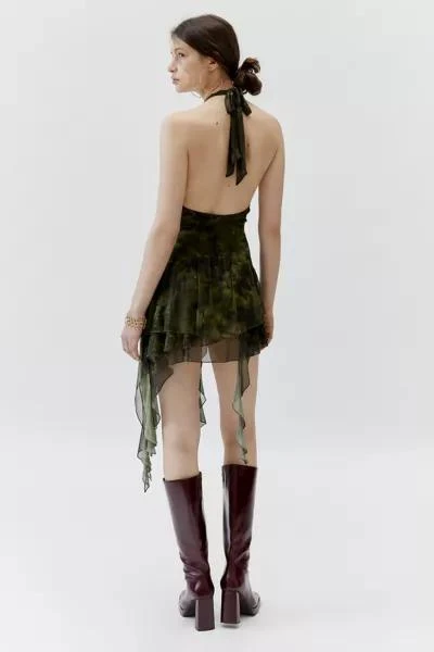 商品Urban Outfitters|UO Rosa Mesh Halter Mini Dress,价格¥521,第4张图片详细描述