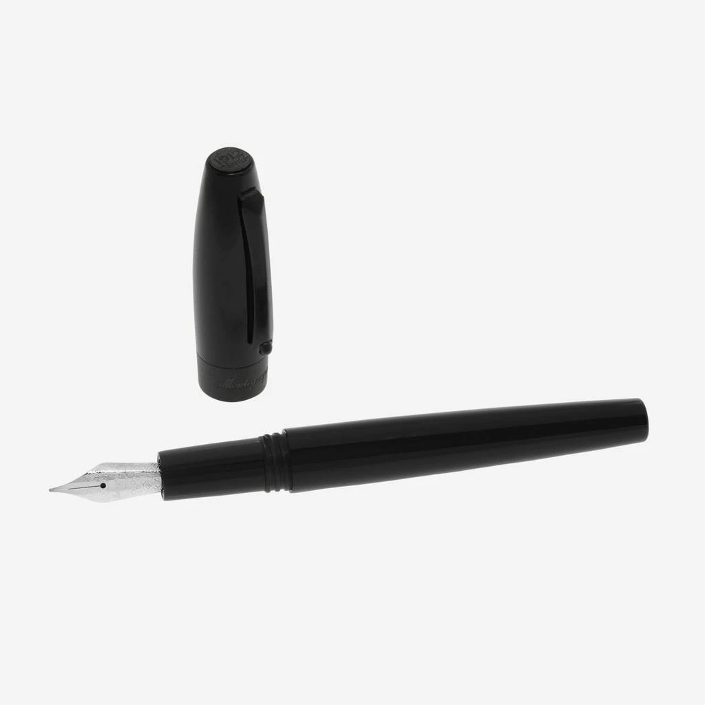 商品Montegrappa|Montegrappa Fortuna Black with Black Trim Fountain Pen (M) ISFOR3LC,价格¥1255,第2张图片详细描述