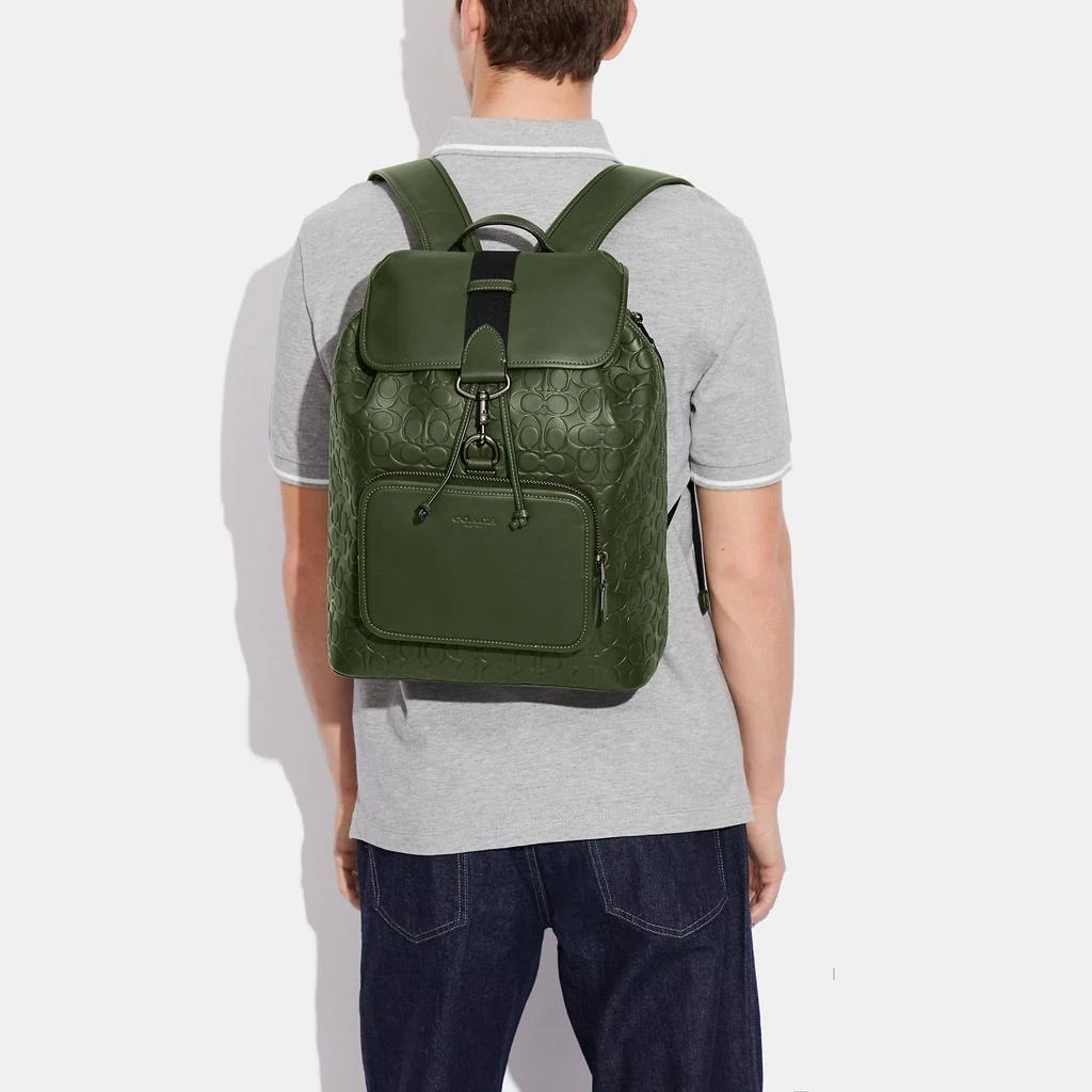 商品Coach|Coach Outlet Sullivan Backpack In Signature Leather,价格¥1833,第3张图片详细描述