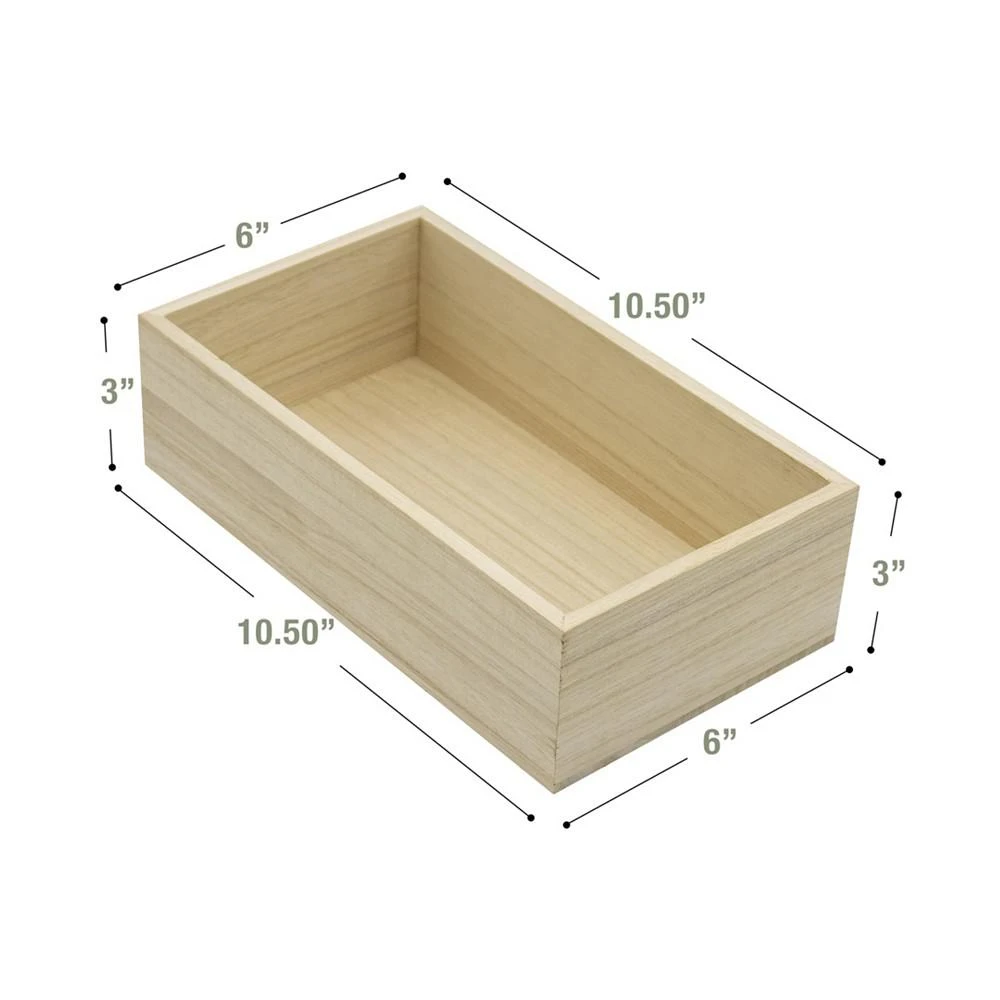 商品Sorbus|Wood Unfinished Crates Set, Pack of 4,价格¥566,第4张图片详细描述