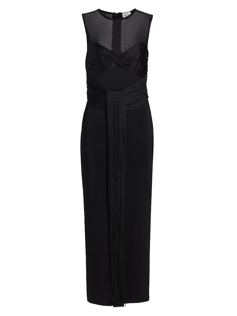 商品Herve Leger|Nina Mesh Paneled Fringe Gown,价格¥5296,第1张图片