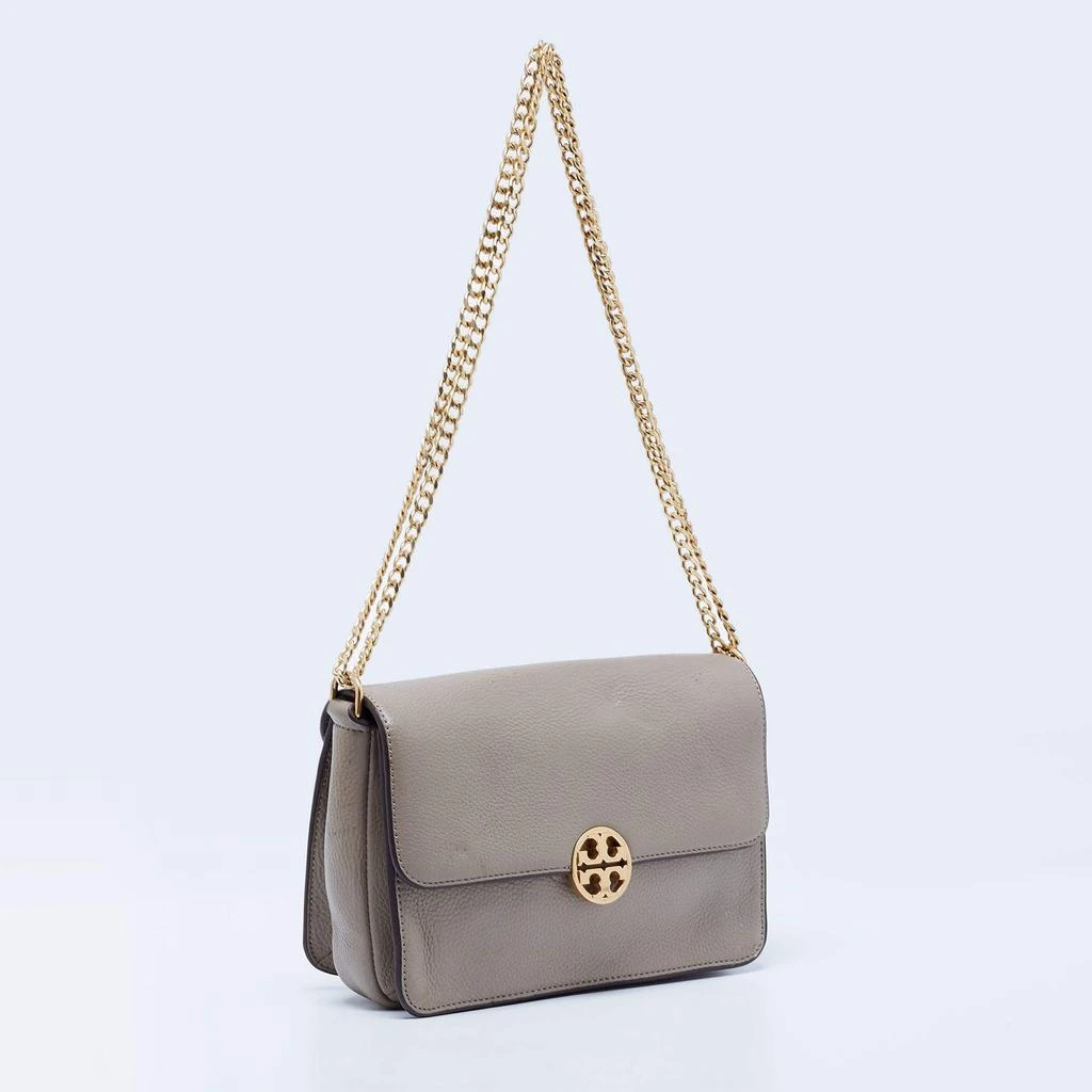 商品[二手商品] Tory Burch|Tory Burch Grey Leather Chelsea Shoulder Bag,价格¥892,第3张图片详细描述