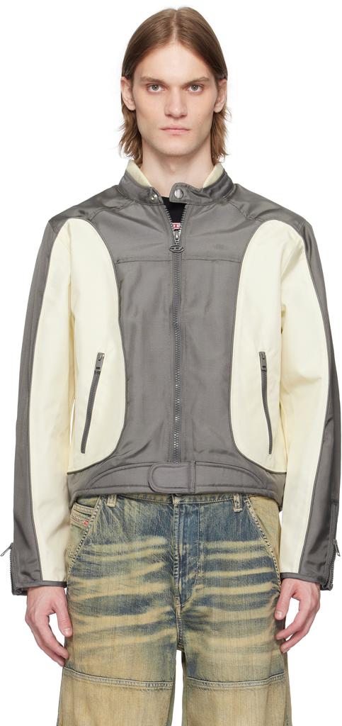 Shop Off-White & Gray J-Blink-A Jacket on Sale at BeyondStyle