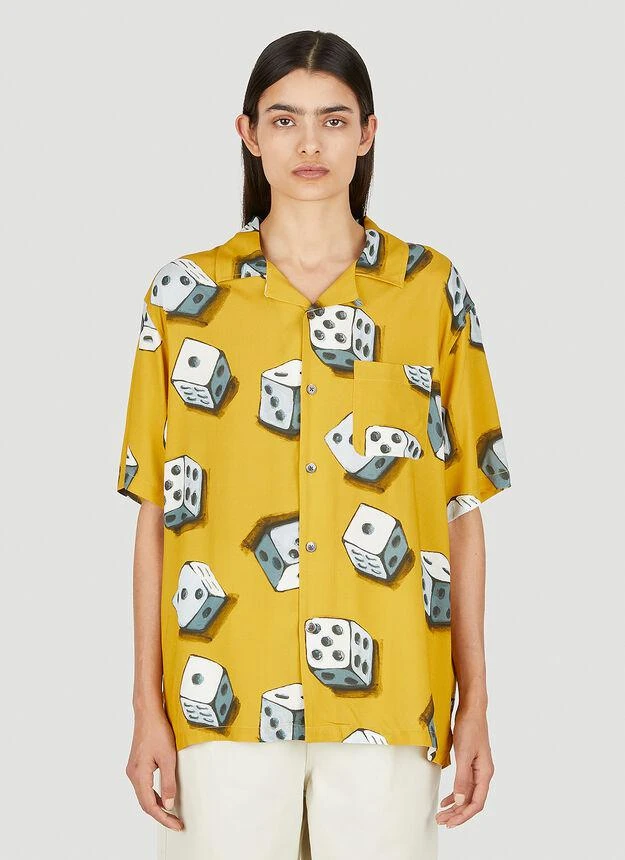 商品STUSSY|Dice Motif Shirt in Yellow,价格¥783,第1张图片