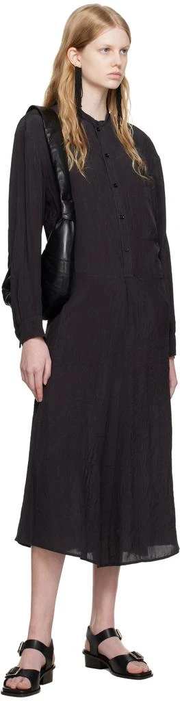 商品Lemaire|Black Gusset Collar Shirt Midi Dress,价格¥1752,第4张图片详细描述