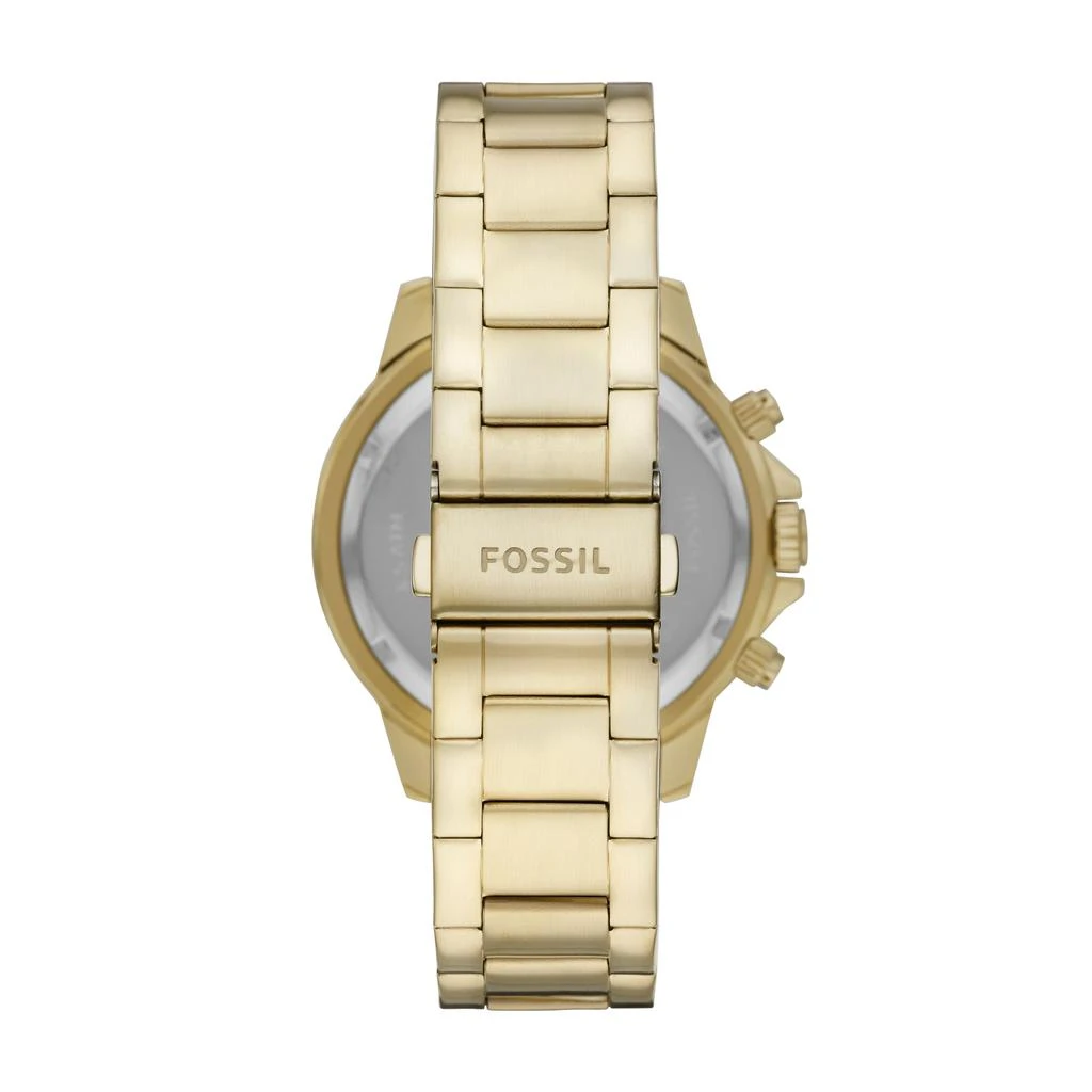 商品Fossil|Fossil Men's Bannon Multifunction, Gold-Tone Stainless Steel Watch,价格¥539,第3张图片详细描述