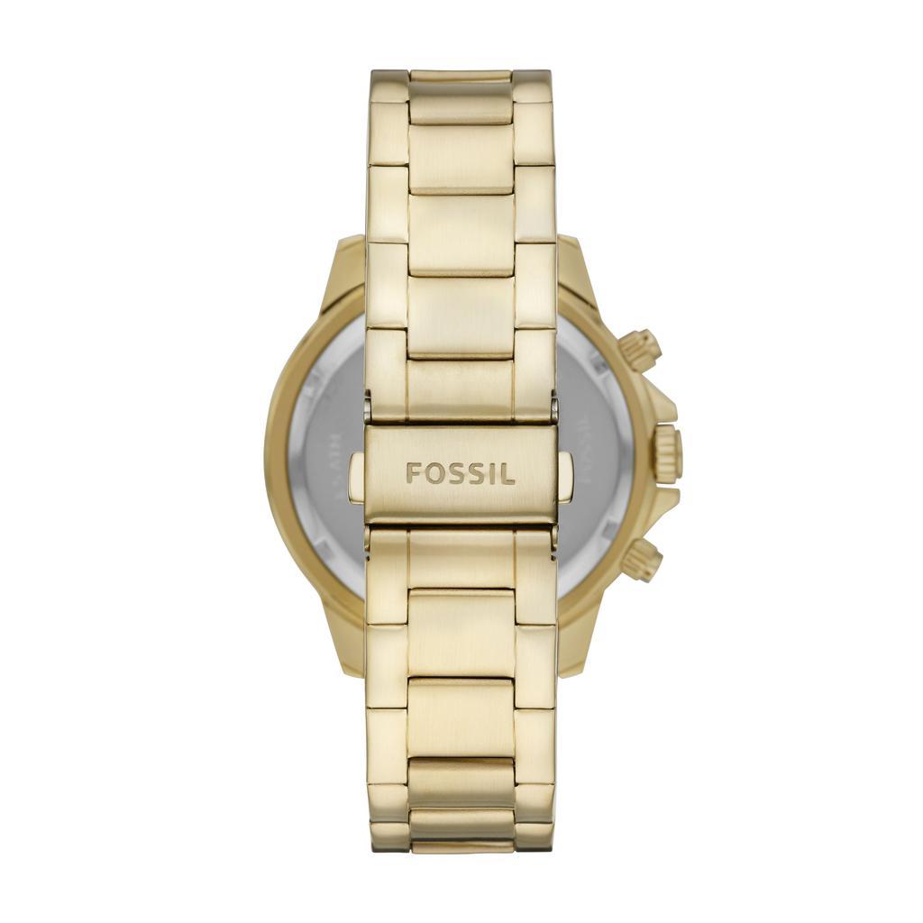 商品Fossil|Fossil Men's Bannon Multifunction, Gold-Tone Stainless Steel Watch,价格¥467,第5张图片详细描述