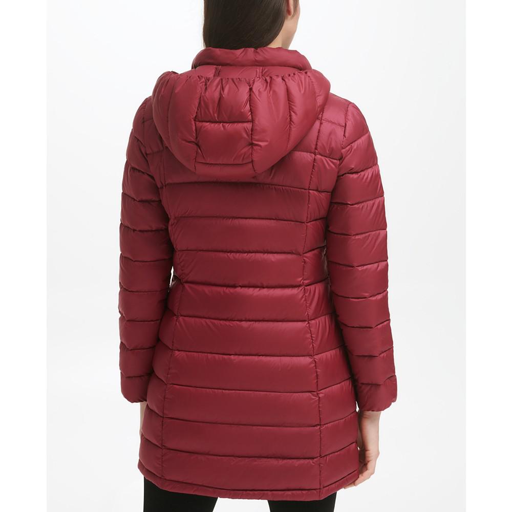 Women's Packable Hooded Down Puffer Coat, Created for Macy's商品第4张图片规格展示